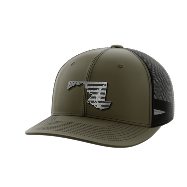 Maryland United Hats Hat Greater Half OD Green/Black Black Leatherette Maryland